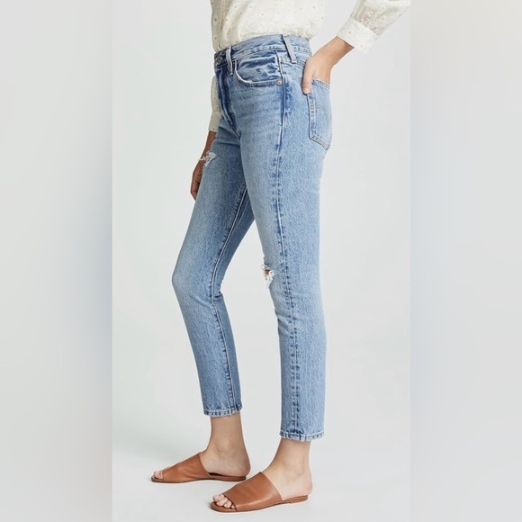 Levi's 501S Skinny Jeans Distressed Details Women's Size 26 - Picture 4 of 16